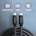 AXAGON BUCM32-CM20AB Kabel USB-C - USB-C 3.2 Gen 2, 2m, PD 100W, 5A, 4K HD, ALU, oplot, czarny - 1353478 - zdjęcie 2